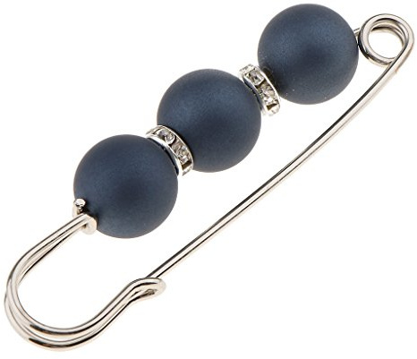 MagiDeal Sicherheitsnadel mit Perlen Verschönerung Damen Party Schmuck Brosche