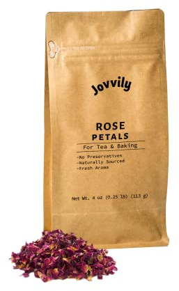 Jovvily Rose Petals - 4oz - Edible - Fresh Aroma