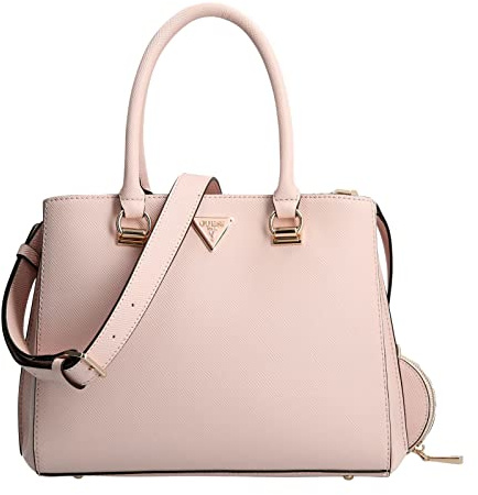 GUESS Alexie Damen-Handtasche starr Jeans, Hellrosa, M, Elegant