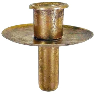 zeitzone Kerzenhalter für Flaschen Gold Kerzenhalteraufsatz Flaschenaufsatz Vintage-Stil