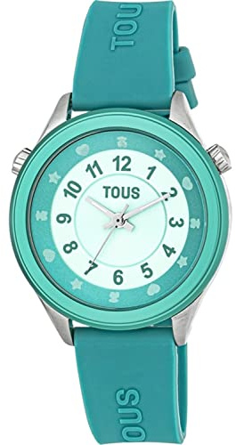 TOUS Watches Mini Self Time Reloj para Mujer Analógico de Cuarzo con Brazalete de Silicona 200358053