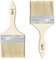 TubeRoo Lot de 2 pinceaux plats de 100 mm pour peintures, lasures, huiles, peintures murales, acryliques, pinceaux à vernis, pinceau à lasure, pinceau de peinture sur bois, métal