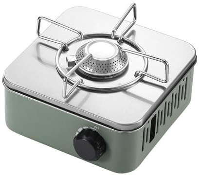 Camping-Gaskocher Edelstahl, Outdoor Gaskocher mini| Wärmeleistung: 2,8KW, Ideal für Camping und Angeln outdoor gaskocher mini