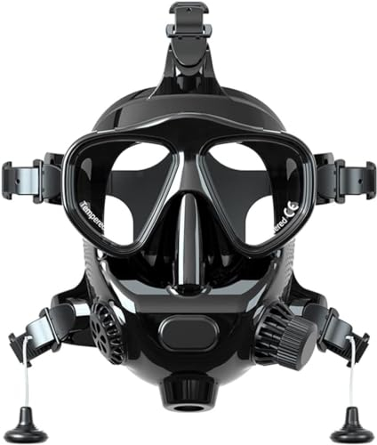 KANBUN Dive Tragbare Lungen-Tauchmaske Schnorcheln Vollgesichtsmaske Tauchausrüstung Aldult Schnorchel-Schwimmmasken Sauerstoffflaschen-Schnorchelset Sicherer verwenden