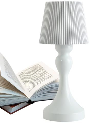 Dtaigou Kabellose wiederaufladbare Tischlampen, ästhetische Tischlampe - Gestreifte Retro-Schreibtischlampen mit 3 Farbbeleuchtungsmodi, stufenloses Dimmen,Moderne Raumdekoration, 1800 mAh