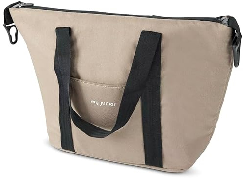 my junior® NOAX² Wickeltasche | praktische Tasche mit Schultergurt und Befestigungshaken am Griff für Deinen 2-in1-Kinderwagen NOAX²