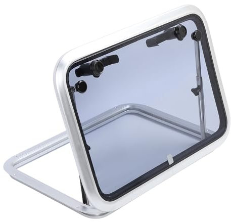 Ausziehbares Bullauge aus Robustem Aluminium mit Gehärtetem Glas für Yachten und Wohnmobile – 9 X 27 Zoll