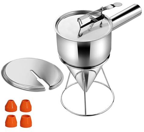 Frittelle Distributore Di Pasta In Acciaio Inox Imbuto Strumento 1200 Per Cupcake Cialde E Torta Con Correnti Regolabili