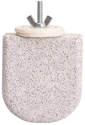 Sharplace Pietra per Affilare Becco degli Uccelli, Posatoio Limaunghie per Pappagalli in Pomice, Posatoio per Pappagalli per Denti E Molari, Sella in Pietre Minerali Come Supporto E Affilare Arti, S