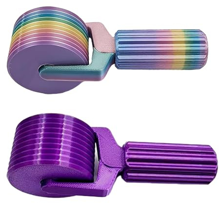 AUYFUA 2 PCS Diamond Art Roller Tool, Diamond Painting Accessories, Easy-Grip Rollers for Painting, Candy and Purple Colour Set
