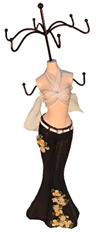 trendfinding Schmuckständer Blue Jeans Design Schmuckhalter Kettenständer Armband Ketten 36 cm