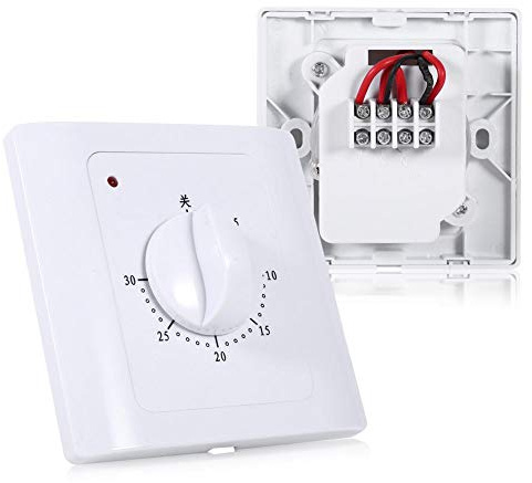 Venta loca Enchufe de Tiempo eléctrico de 30 Minutos, Cuenta Regresiva Digital de 1 Pieza Enchufe de Control de Temporizador de Enchufe de Tiempo Digital 220V 10A