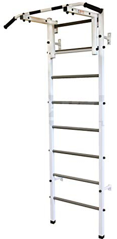 Sprossenwand Fitness Kletterwand Turnwand Sport Turngerät Weiss