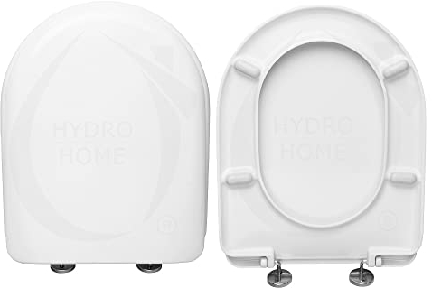 HYDRO HOME Copriwater Dolomite Alpina Compatibile, Tavoletta Wc In Plastica Termoindurente Con Cerniere Regolabili,Asse Wc Colore Bianco MADE IN ITALY