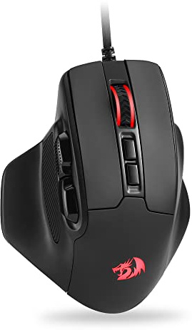 Redragon M806 Bullseye Gaming-Maus, 7 programmierbare Tasten, kabelgebundene RGB-Gamer-Maus mit ergonomischem, natürlichem Griff, Softwareunterstützung für DIY-Tastenbelegung und RGB