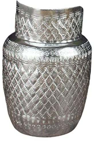 UPKOCH Carafe à Eau En Métal Grosse Ouverture 1,2 l Inox Pichet Verseur Robuste Usage Maison Restaurant Hôtel