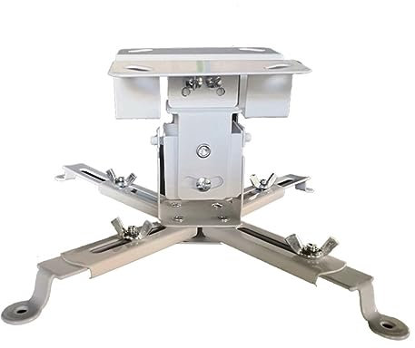 Hemobllo 15kg Support de Plafond pour Projecteur Charge Maximale Support Mural Blanc Réglable pour Projecteur LED