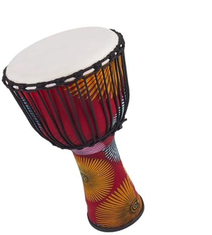 Djembe Trommel 11 Zoll Afrikanische Trommel Aus Leichtem PVC, Afrikanische Trommel Aus Ziegenleder, Handtrommel, Schlaginstrument (Color : G)