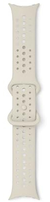 Google Pixel Watch perforerat sportband - endast kompatibel med Pixel Watch 3 45 mm - Porslin, Small
