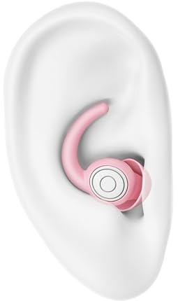 Tapones para los oídos para reducir el ruido del sueño, suaves y cómodos, paquete de 2 tapones de silicona para dormir, cancelación de ruido de 28 dB, protección auditiva, tapones para los oídos para