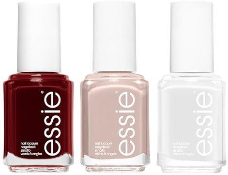 Essie Classic Nail Polish Trio: Ballet Slippers, Blanc, Bordeaux