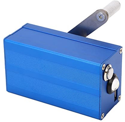 Generador Manual de Aleación de Aluminio con Lámpara COB Generador de Cargador de Emergencia USB para Exteriores, Aplicable a Operaciones de Campo, Investigación y Operaciones de