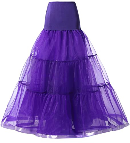 SSDH Jupon Long à Volants Crinoline Vintage Mariage Jupon de mariée pour Robes de mariée sous-Jupe Rockabilly Tutu