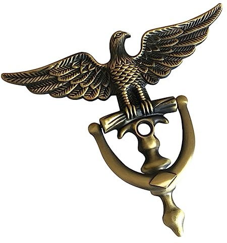 NUOBESTY Unique Design European Style Door Knocker Front Door Knocker Viewer Zinc Alloy