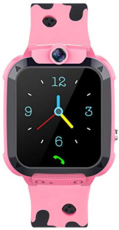 4G Smartwatch Kinder, Kinder Smartwatch mit GPS und Telefon, HD Videoanruf, SOS, Schulmodus, Spiel, Wecker, Smart Watch mit SIM, Wasserdicht Kinderuhr Handy Geschenk für Jungen Mädchen Student, Pink