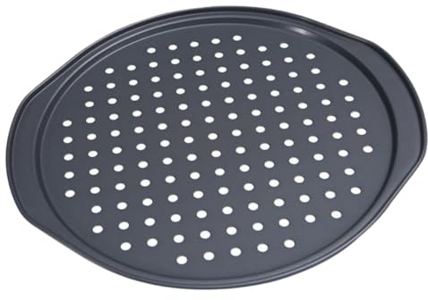 Alipis Molde para Pizza Perforado Antiadherente de Acero con Revestimiento Fácil Desmolde para Hornear Bizcochos y Tartas Hogar y Restaurante