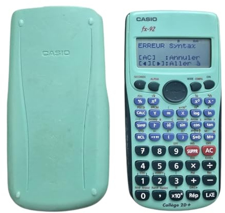 Casio FX-92 Speciale College Calculatrice Scientifique