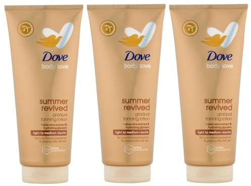 Dove Derma Spa, Summer Revive, Fair to Medium Skin, 3er Pack (3 x 200ml)