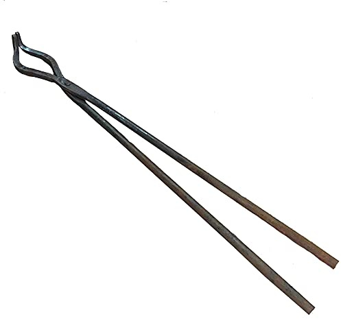 Schmiedezange Zange Schmiedezange mit gebogener Nase Schmiedezange Amboss Schmiedezange chraubstock 42cm 320g Schmiedezange für Ingenieur Schmiedeschmiede