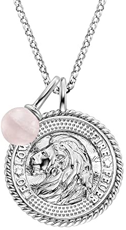 Engelsrufer Collar para mujer de plata de ley y colgante del signo zodiacal Sagitario – cubierto con 3 circonitas y un colgante de lapislázuli azul – Longitud: 50 cm, 42 cm, Plata esterlina, No es una
