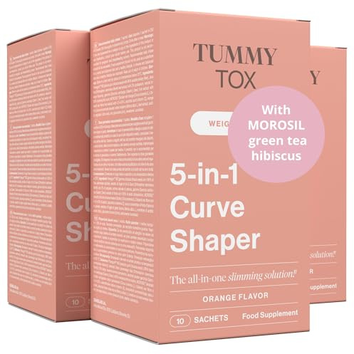 TummyTox 5-in-1 Curve Shaper. Morosil, Zink, Grüner Tee, Hibiskus