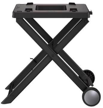 Ninja XSKSTAND Woodfire Collapsible Outdoor Grill Stand, Compatible with Ninja Woodfire Grills (OG700 Series), Foldable, Side Utensil Holder, Weather-Resistant, Black
