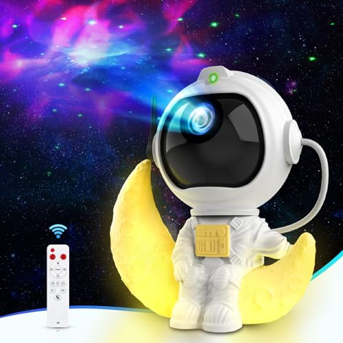Kaishengyuan Astronaut Galaxy Projector,Night Light for Kids and Adults with Timer and Remote Control, Space Starry Ceiling Projector for Bedroom,Gaming Room, Party(A-K960)