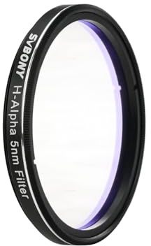 Svbony SV227 2 Filtro per Telescopio, Filtro CCD a Banda Stretta H-Alpha da 5nm, Filtro per l'inquinamento Luminoso Migliora il Contrasto e i Dettagli Nell'astrofotografia del Cielo Profondo