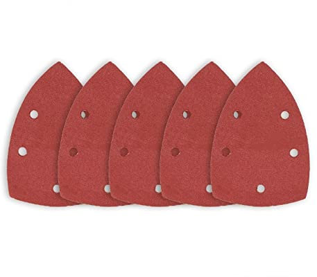 Ponceuse électrique Ponceuse Multi-outils Triangle Disque de papier de verre grain 40-240, papier de verre autocollant, ponceuse triangulaire, crochet et boucle, papier de verre, outils abrasifs for l