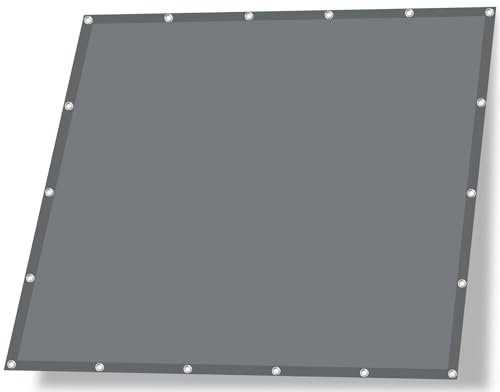 IMSGVIFO Sonnensegel Wasserdicht 1x2m, UV-Schutz Sonnensegel mit Ösen, Sonnenschutz und Wetterschutz Markisenstoff, Sonnenschirm Segel für Terrassendach Balkon Wintergarten Schwimmbad, Dunkelgrau