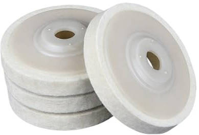GUIPENG Dischi lucidanti in feltro di lana da 4 pollici, tamponi for smerigliatrice angolare, ruota pulizia metallo, 100 mm x 16, strumento abrasivo lucidatura(4PCS)