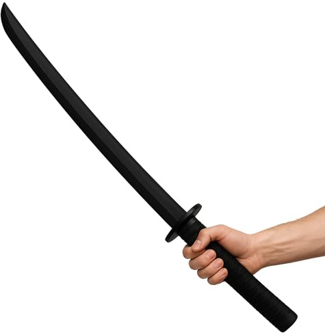 Senshi Japan Bokken Hand Crafted Traditional Wooden Bokken Training Sword For Martial Arts Practice, (Black Bokken)