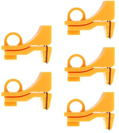 Veemoon Set 5 Pezzi Fibbie di Bloccaggio per Interruttori Automatici, Piccolo Blocco Perno di Sicurezza, Accessori per Dispositivo di Blocco Interruttore, Struttura Semplice e Resistente