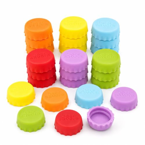18 tapones de silicona para botellas de vino, reutilizables, de silicona, para cerveza, bebidas, botellas de cristal, tapas herméticas, protección contra insectos