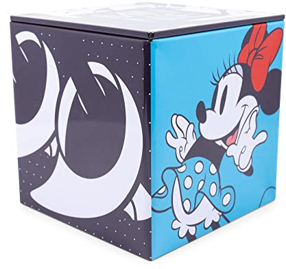 Disney All Eyes on Minnie Mouse Tin Storage Box Cube Organizer w/ Lid | 4 Inches
