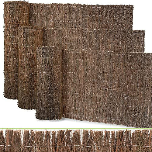 Floordirekt - Brande de bruyère - Brise-Vue en bruyère Naturelle - Brise-Vue pour Jardin - Brise-Vue occultant - Idéal pour Les terrasses, Jardins et délimitations de Terrain - Naturel, 100 x 300 cm