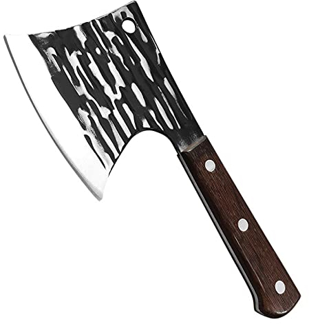 Fubinaty 6 Inch Chef's Knife Handmade Forged Thickened Kitchen Knives Professional High Carbon Steel Cooking Knife with Wenge Wooden Handle for Home, Kitchen, Restaurant