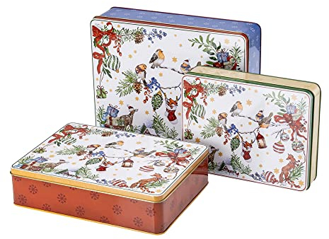 Hutschenreuther Serie de colección 2022 - Juego de 3 latas para galletas, 02463-727210-05583, multicolor