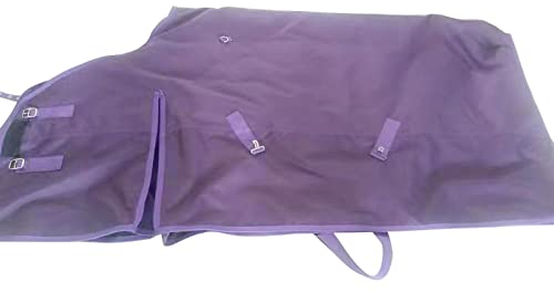HARICSET Abschwitzdecke Pferd Weidedecke Winterdecke Pferd Wasserdicht Weich Bequem und Warm Langlebig Bordeaux(Size:145cm(57in),Color:Violett)