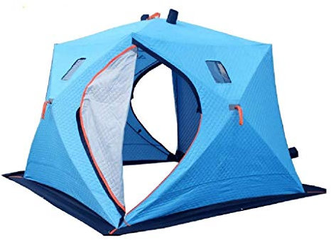 NEWCES Zelt Winddichtes Outdoor-Campingzelt Outdoor Aufblasbares Zelt 4Personen Zwei Zimmer Eine Halle Übergroßes Zelt Geeignet for Camping Outdoor Camping Adventure Winter Angelzelt